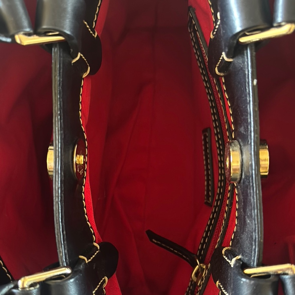 Dooney & Bourke Black Satchel with Structured Design - Picture 4 of 14
